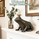 Crouching Frog Prince Garden Statue, Yard Decorations Outdoor Decor,…