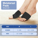 1 Pair Metatarsal Pads for Women & Men, Gel Ball of Foot Cushions for Morton's Neuroma & Metatarsalgia Pain Relief – Non-Slip Foot Pads for Walking, Running, Standing (Black, L) 5