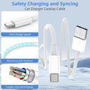 USB to USB C Cable, USB A to USB C Cable 3FT+6FT for iPhone 18 Charger Cord photo 2