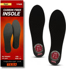 TEGA Carbon Fiber Insole (1 Pair) - for Turf Toe, Foot Fractures, Hallux Rigidus and Limitus - Rigid Shoe Insert for Sports, Hiking, Trekking, Basketball, Running — 1