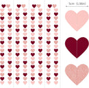 Rose-Gold Pink Burgundy Valentines Decorations - Paper Heart Garland 52ft Hanging Streamer Banner Engagement Mothers Day Wedding Anniversary Bridal Shower Birthday Party Galentines Day Decor | Rose Gold Pink Burgundy — 2