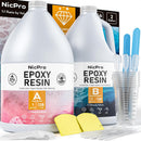 Nicpro 2 Gallon Crystal Clear Epoxy Resin, High Gloss Resin — 1
