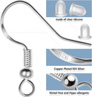 925 Sterling Silver Earring Hooks 150 PCS/75 Pairs,Ear Wires Fish Hooks — 4