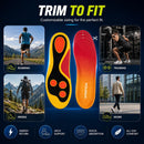 Insoles, Comfortable and Breathable for Daily Wear, Unisex, Cushion and Stress Relief, Lightweight and Durable (Orange-Green, Mens 8-9 1/2 | Womens 9 1/2-11) — 3
