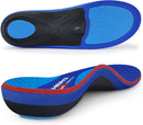 WalkHero Work Insoles for Standing All Day, Arch Support Orthotics Inserts - Sapphire Blue - Mens 7 - 7.5 | Womens 9 - 9.5 — 1