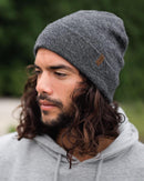 FURTALK Beanie for Men Women Cuffed Thick Knitted Winter Hat Skull Cap - Dark Grey — 4