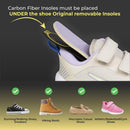 Kids Carbon Fiber Insoles, Youth Size 5, 2 Pcs, Orthotic Shoe Inserts — 6
