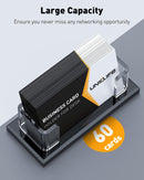 Uniclife Acrylic Business Card Holder for Desk 1 Slot, 60 Card Capacity — 3