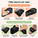 ZAIWOO Wearable Arch Support Inserts for Women & Men – 2 Adjustable Heights | Black — 7