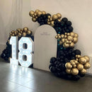 YMSZ Black and Gold Balloons Arch Kit, Graduation, New Year Balloons | Black & Gold — 7