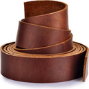 Leather Strap 1 Inches Wide Flat Leather Straps for Crafts, Full Grain Oil Tan Leather Strips for Crafts, Tooling, Garden Tools (72 Inches Brown2) — 2