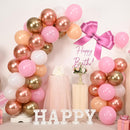 Rose Gold Balloons, 60Pcs Boho Wedding Bridal Shower Princess Party Balloon | Rose Gold Pink — 8