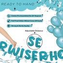 Fulmoon Older Wiser Hotter Banner Birthday sign, Teal — 3