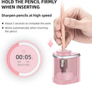 Aogwat Pencil Sharpener Electric Pencil Sharpener for Kids, Blade to Fast Sharpen, Suitable for No.2/School/Classroom/Office/Home (Pink) — 5