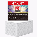ESRICH 4x4IN Small Canvases for Painting, 24 Pack Mini Canvas Boards Cotton Painting Canvas Primed Acid Free Mini Blank Canvas Panels for Oil Paint,Watercolor,Acrylic Paint,Gouache&Tempera. | 4x4in 24pack — 1