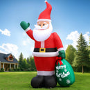 10 FT Christmas Inflatable Santa Claus Outdoor Decor for Yard, Giant Blow up Santa Decoration with Big Gift Bag, Built-in LED Lights for Garden Lawn Home Indoor Winter Holiday Party IP44 Weatherproof — 1
