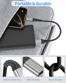 6 inch Short USB A to USB C Cable Fast Charging, 2 Pack 0.5ft USBC Cable 3