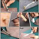 TLKKUE Leather Working Tools Leather Craft Tools for Carving Stamping — 6