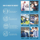 WWDOLL KN95 Face Mask 25 Pack, 5-Layers Breathable Disposable KN95 Masks — 6