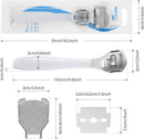 Callus Shaver Set, 50 Blades 1 Stainless Steel Shaver 1 Foot File, 52 Pcs — 2