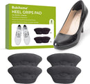 Heel Grips Pads for Women Shoes - Bukihome Heel Inserts Liners Non-Slip for Loose Too Big Shoes - Shoe Cushions Fillers Prevent Blister Callus Rubbing Pain Fatigue Relief, Fits Most Shoe (2 Pairs) - Black | 2-Pair — 1