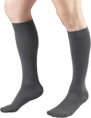 Truform 20-30 mmHg Compression Stockings for Men and Women, Knee High Length, Closed Toe | Gray | 2X-Large (1 Pair) | Microfiber Knit — 6