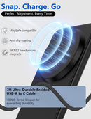 for MagSafe Charger - Magnetic Wireless Charger for iPhone 12-17, Black photo 2