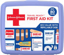 BAND-AID Brand Travel Ready Portable First Aid Kit, 80 Piece — 1
