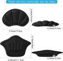 Back of Heel Cushion Pads, Adhesive Heel Grips Inserts for Loose Shoes, Prevent Heel Slip and Blister Shoe Guards, 2PCS-Black+2PCS-Black+2PCS-Black — 5