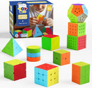 STEAM Life Speed Cube Set 10 Pack Magic Cube | Includes 2x2 3x3 4x4 5x5 Speed Cube, Pyramid Cube, Megaminx Cube Puzzle Cube Bundle Collection Cube, Toys Gift for Kids & Adults — 1