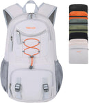 Nerlion 35L Hiking Backpack Travel Backpack for Men Women Camping Waterproof Outdoor Hiking Daypack Lightweight Backpack Silver Orange — 4