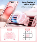 VICSEED for MagSafe Car Mount [Upgraded Strongest Magnet Power] Magnetic Phone Holder for Car Vent 360 Adjustable Magnetic Car Phone Holder Mount for iPhone 18 Pro Max 17 16 15 14 13 12 Plus Mini | Pink photo 6