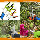 Pruning Shears, 5 Pack Garden Shears with Gardening gloves, Clippers Handheld, Stainless Steel Garden Snips, Lengnoyp Pruners for Gardening — 2