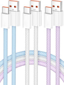 Senetem USB C Cable 10FT 3-Pack, USB A to Type C 3A Fast Charger Cord 1