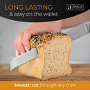 Orblue Serrated Bread Knife with Upgraded Stainless Steel Razor Sharp Wavy Edge - Bread Cutter Ideal for Slicing… — 2