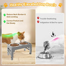 COMESOON Elevated Dog Bowls for Small Medium Dogs, 3 Height Adjustable Raised…