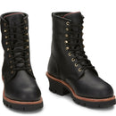 Chippewa Women's Paladin 8" Waterproof Insulated Steel Toe - Black (73050) - Front View