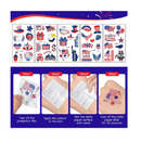 76Pcs 4th of July Accessories Patriotic Party Favors Includes Patriotic Glasses Headband Photo Booth Props Slap Bracelets Beaded Necklaces US Flags Tattoo Independence day Decorations Party Supplies