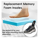 Memory Foam Insoles for Women Men Comfort Replacement Shoe Inserts for Sneaker,Work Boot,Running Hiking Shoes,