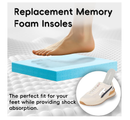 2 Pairs Memory Foam Insoles for Women Men,Replacement Cushion Shoe Inserts