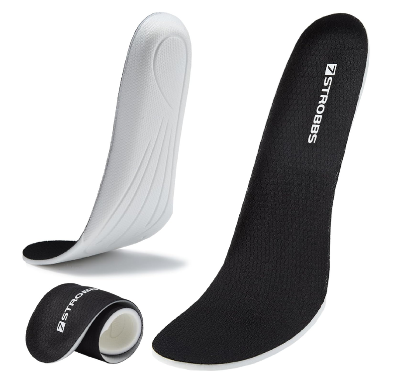 Thin Insoles for Women, Replacement Lightweight Cushion Shoe Inserts, Comfort Shock Absorbing Inner Soles,