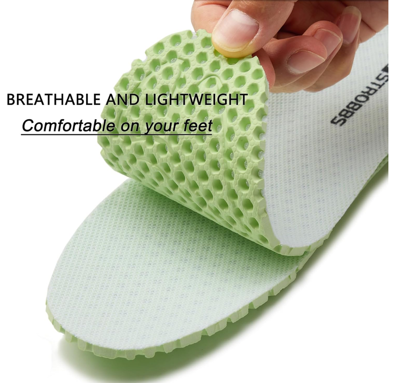Thin Breathable Insoles for Women, Lightweight Replacement Cushion Shoe Inserts for Sneakers Work Shoes,