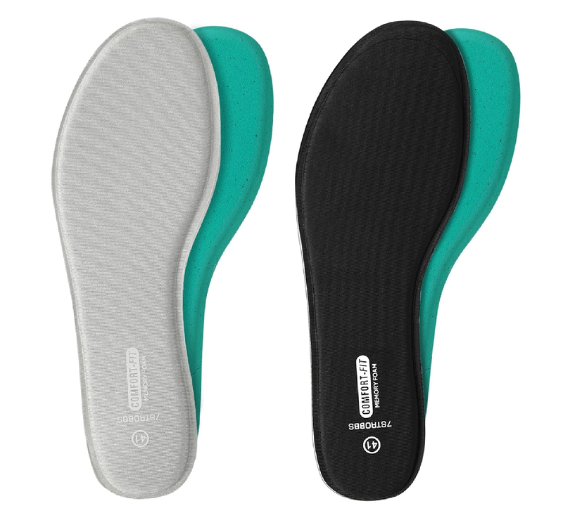 2 Pairs Memory Foam Insoles for Women Men,Replacement Cushion Shoe Inserts