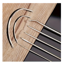7pcs Leather Needles Curved Hand Needles Weaving Needles For Carpet Leather Canvas Repair Modelling And Crafts
