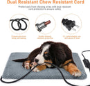 INVENHO Heated Cat Bed, Waterproof Adjustable Temperature Dog Cat Heating Pad with Timer, Indoor Pet Heating Pad for Cats Dogs Electric Pads for Dogs Cats, Pet Heated Pad (S: 18" x 16") — 3