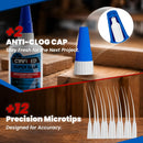 Gap Fill Wood Super Glue 4 oz, Heavy Duty Thick CA Glue for Woodworking — 7