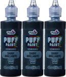 TULIP Puff Fabric Paint, 4 fl oz 3-Pack, Permanent Fabric Paint for Clothes & DIY Projects, Shiny Black — 1
