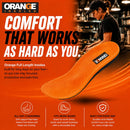 Orange Full Length F Insoles for Running, Walking & Work Shoes – Orthotic Arch Support Inserts with Deep Heel Cup, Metatarsal Support & Stability for Men's Shoe 9-9.5, Women's 10.5-11 — 7