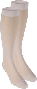 Truform Sheer Compression Stockings, 15-20 mmHg, Women's Knee High Length, 20 Denier, Ivory, Small | Small (1 Pair) — 2