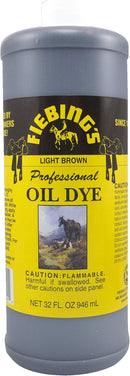 Fiebing's Pro Dye Light Brown 32oz for Leather — 1